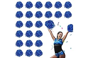 24Pcs Cheerleading Metallic Pom Poms