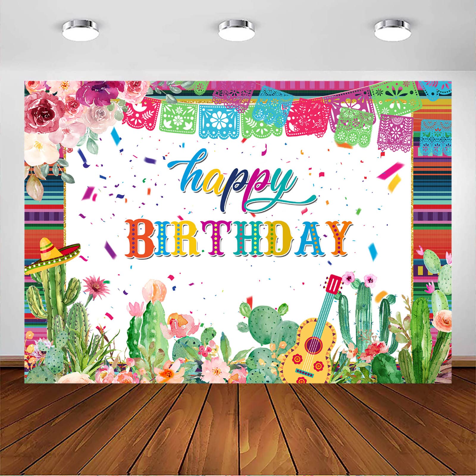 Sfondo Compleanno IM | 110x180 Cm 12 Palloncini Con Scritta BuoN CompleannO In Italiano Da Appendere | Palloncino CompleannO| Decorazioni. (MULTICOLORE Striscione Buon Compleanno