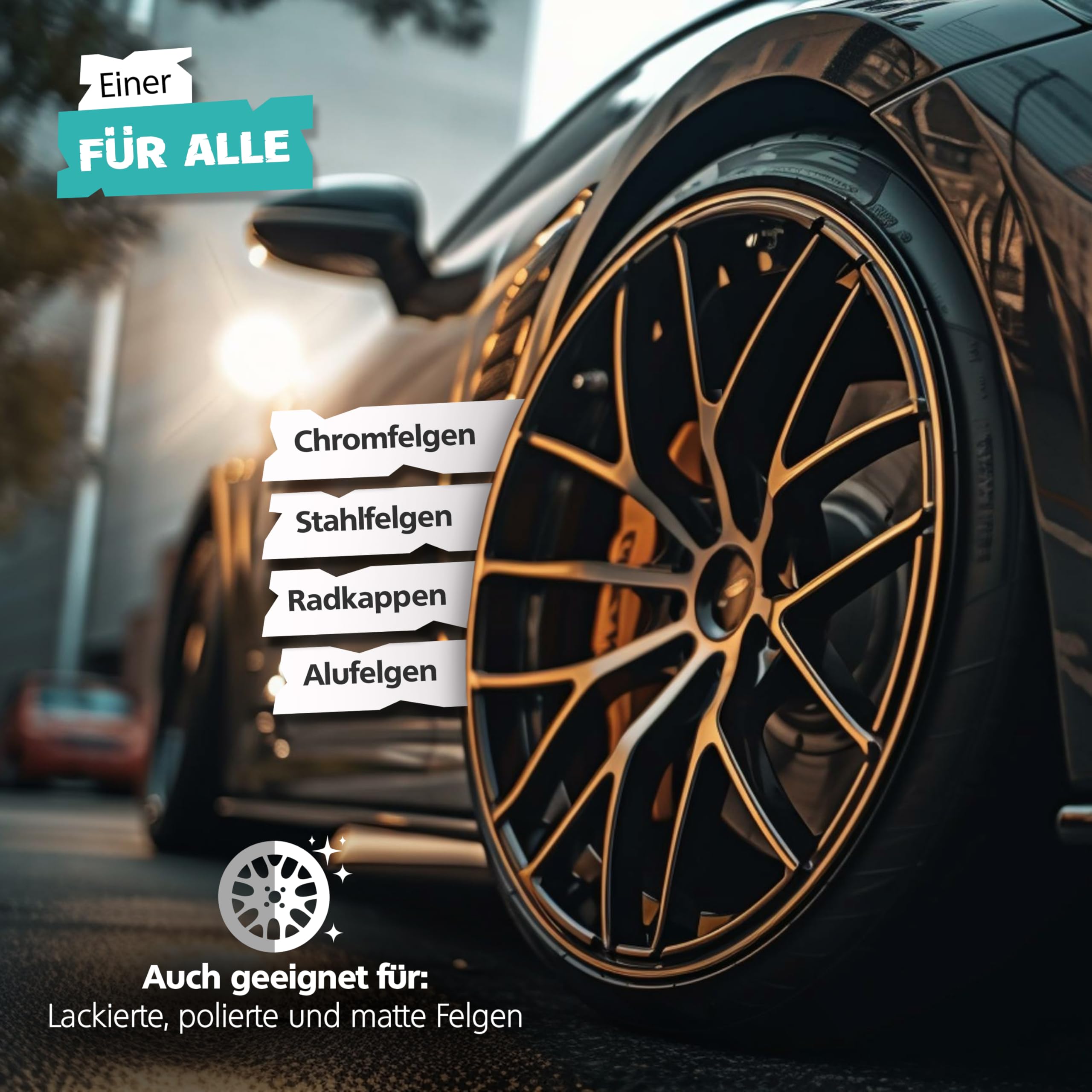SPRINGER RX5000 Felgenreiniger 5 L, säurefrei | Made in Germany | Felgenspray materialschonend | gut haftende Gel-Formel | mit Wirkindikator | für alle Felgen