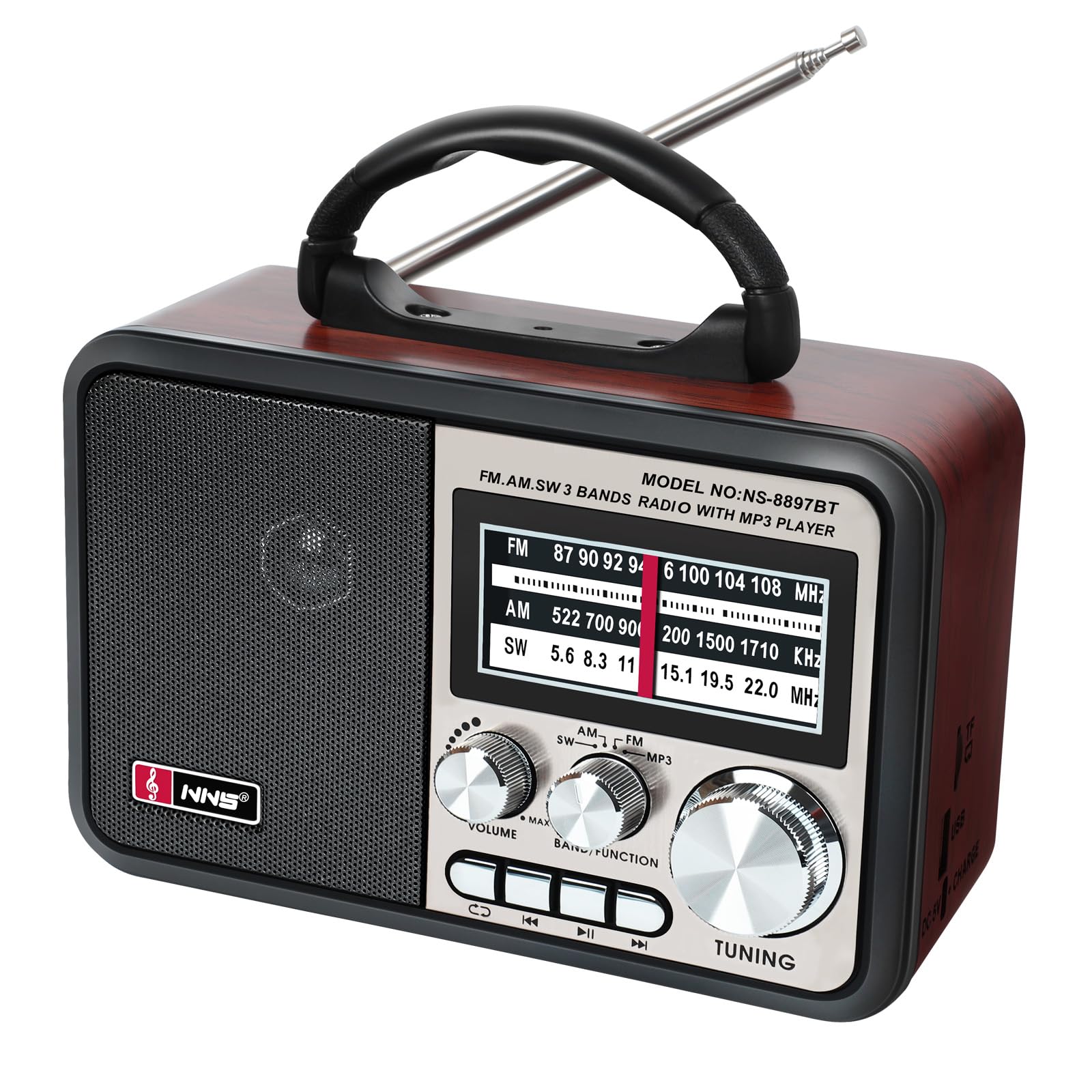 Amazon.com: Retro Vintage Radio, Portable AM FM Radios Stereo