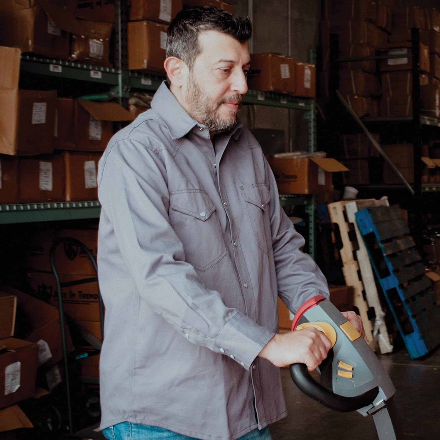 Flame Resistant FR Welding Shirt - 100% C - 9 oz - Image 3