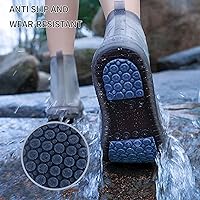 Vista 4 de Fundas para zapatos impermeables, reutilizables, plegables, botas de lluvia, antideslizantes, con suela de goma, protectores para limpieza, camping