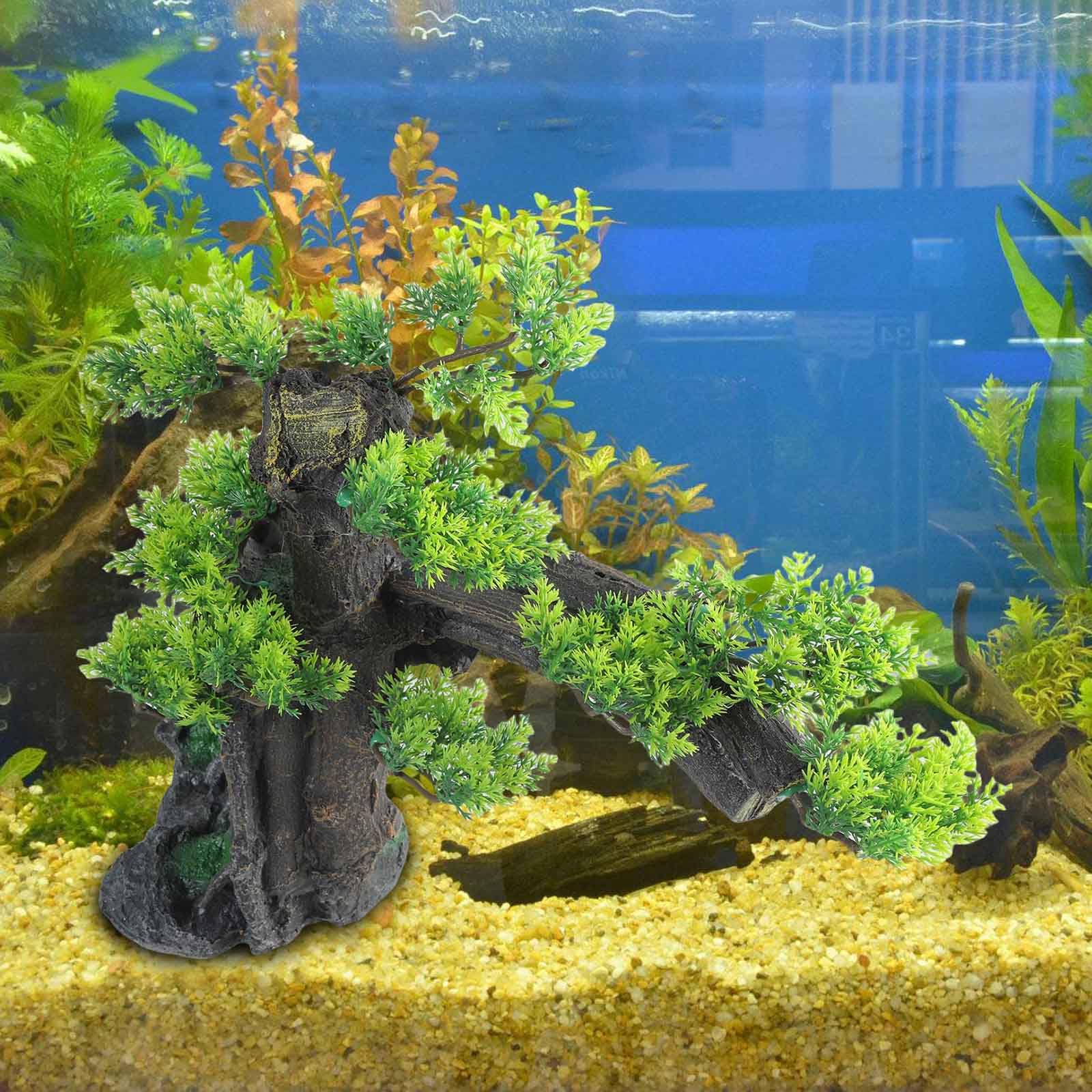 Fishtank Gamberetti Allevamento Tronco Casa Sull ' Albero Ornamento per acquari Terrari Paesaggistica Rifugio Ornamenti per acquari Acquari Pesci Grandi