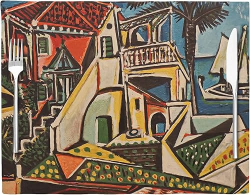 Miniatura 2 de Mantel individual de tela tejida Mediterranean Landscape by Pablo Picasso - Sarga