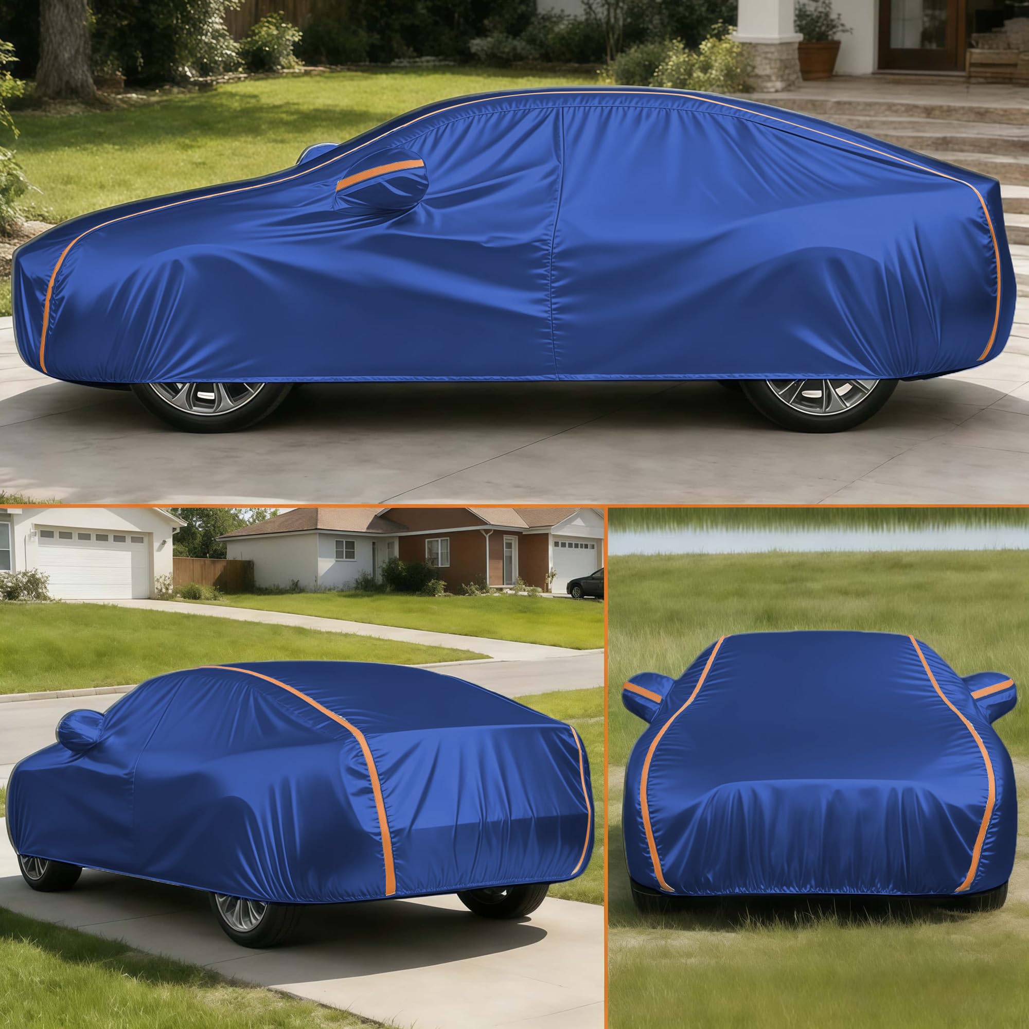 Abdeckplane Auto für Dodge Charger SRT8 2006-2023 丨Autogarage Abdeckung Autoabdeckung Outdoor Wasserdicht Atmungsaktiv Uv Beständig Und Reißfest Autoplane Gemacht