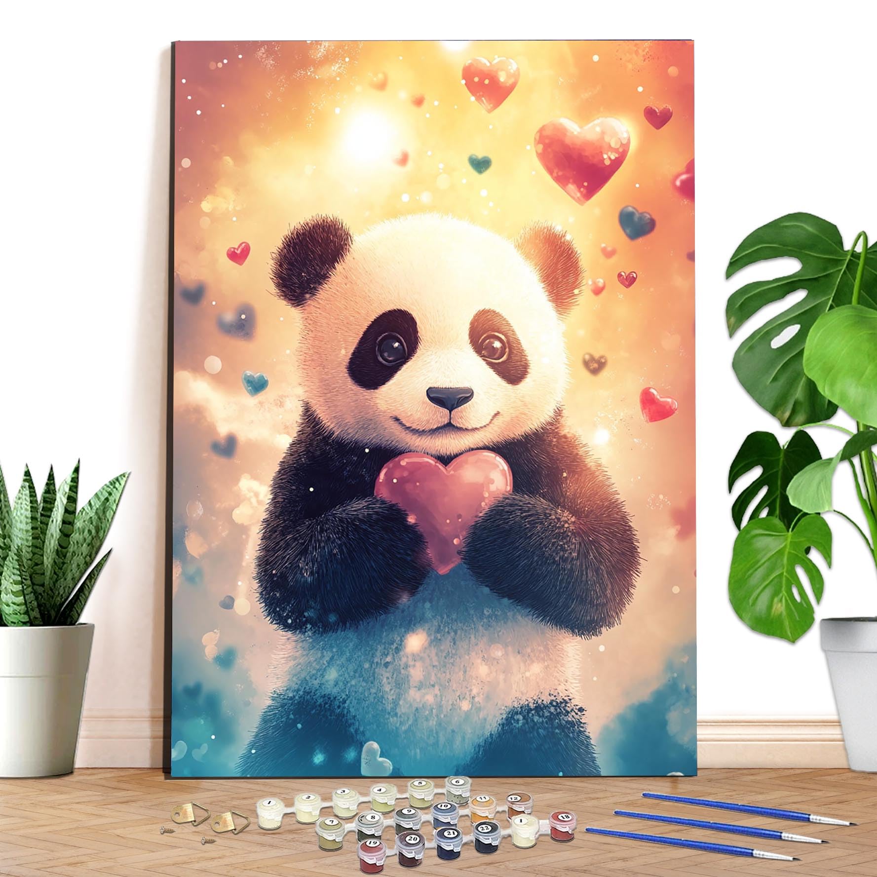 Reofrey Peinture Par Numéros Cheval 40x50cm – Kit Acrylique Pour Adultes Et Enfants, Avec Pinceaux, Sans Cadre