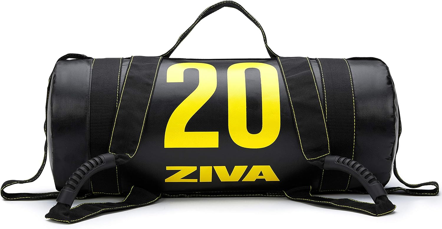ZIVA Power Sandbag – Pre-Weighted Training Bag with Multiple Handles for Full-Body Strength & Conditioning – Heavy-Duty, No-Fill Needed (10–50 lb)
