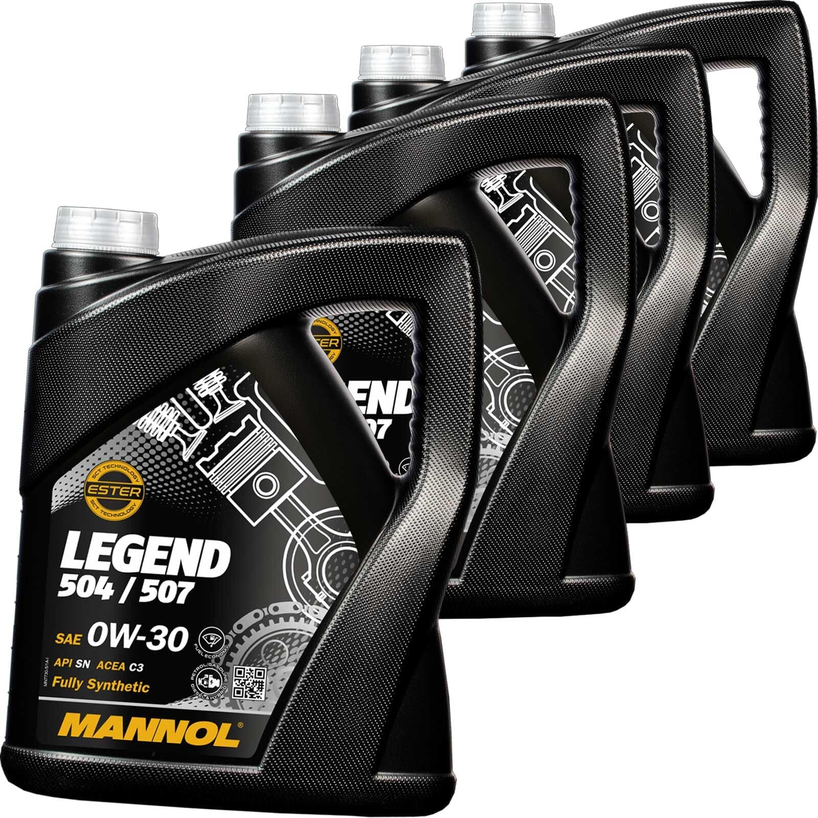 SCT Mannol 4x Motoröl (5 L) | MN7730-5, 5L Mannol Legend 504/507 0W-30, Mannol 7730 Legend 504/507 0W-30