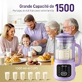 N4 Nut Milk Maker, 50OZ Automatic Plant-Based Milk Machine for Homemade Almond, Oat, Soy Yogurt & Dairy-Free Beverages, Smart Preset Modes, Quick Self Clean & Multifunctional Design - 3
