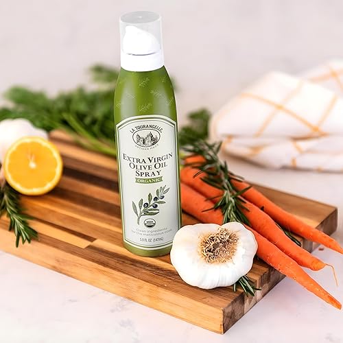 Miniatura 5 de La Tourangelle aceite de oliva extravirgen en espray prensado en frío totalmente natural artesanal ideal como aderezo y para cocinar saltear y asar
