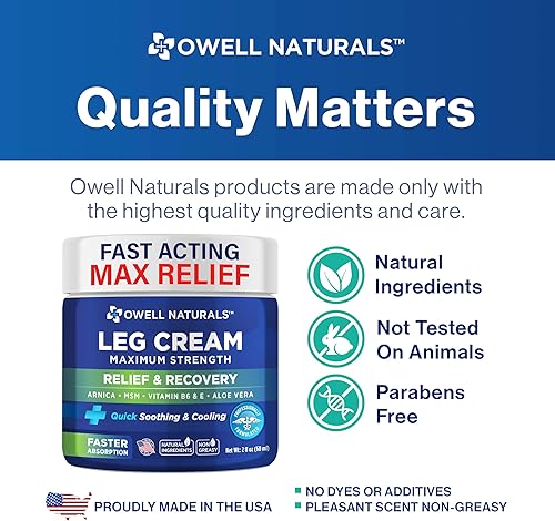 Miniatura 7 de Owell Naturals Restless Legs Cream 2 oz