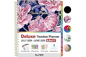 SUNEE 2021-2022 Teacher Planner: Lesson Planner Book 8.5" x 11"