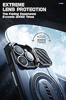 Vista 3 de SUPCASE Funda para iPhone 14 Pro Max / iPhone 13 Pro Max con soporte para cámara, [compatible con MagSafe] [Clip de cinturón integrado] Funda