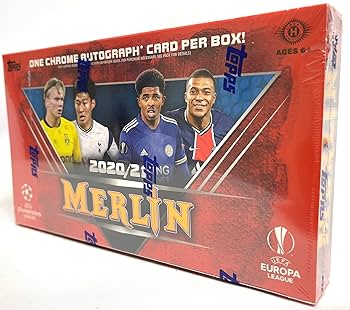 Amazon.com: 2020-21 Topps Chrome Merlin Soccer UEFA Hobby Box (18