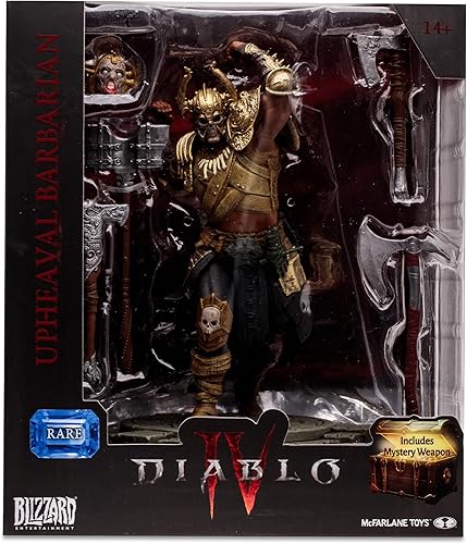 Miniatura 9 de McFarlane Toys - Diablo IV Upheaval Barbarian (Rare) Figura Posada Escala 1:12