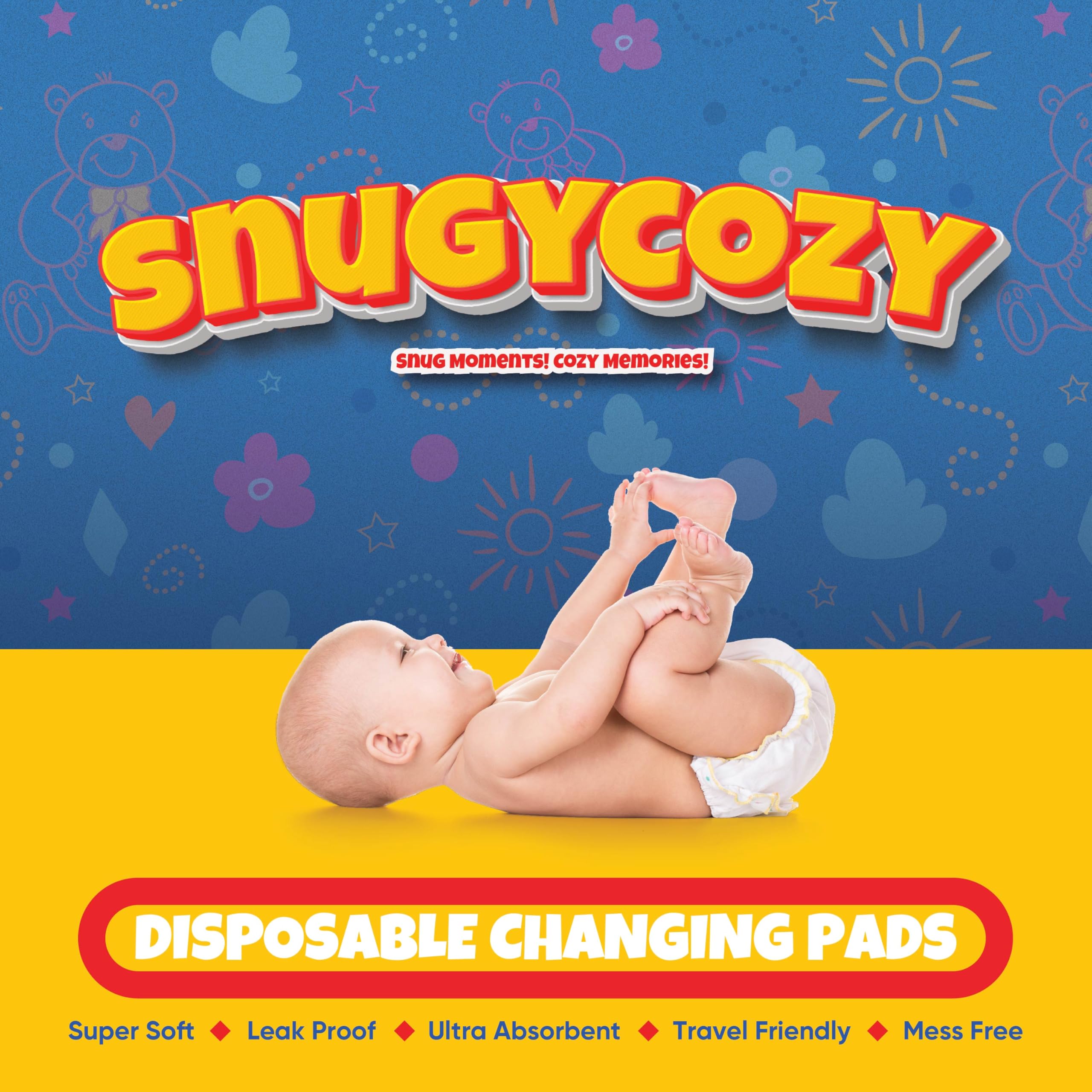 Paquete de 100 cambiadores desechables para bebés de 17 x 13 pulgadas, almohadillas superabsorbentes para incontinencia, resistentes y ultra absorbencia médica, forros impermeables para cambiar