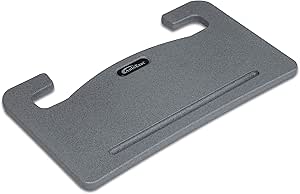 AutoExec AUE13000 Wheelmate Car Desk Grey Steering Wheel Tray for Laptop, Writing Space and Eating on The Go