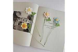 4 Pcs Handmade Bookmark Hands with Crochet Flower