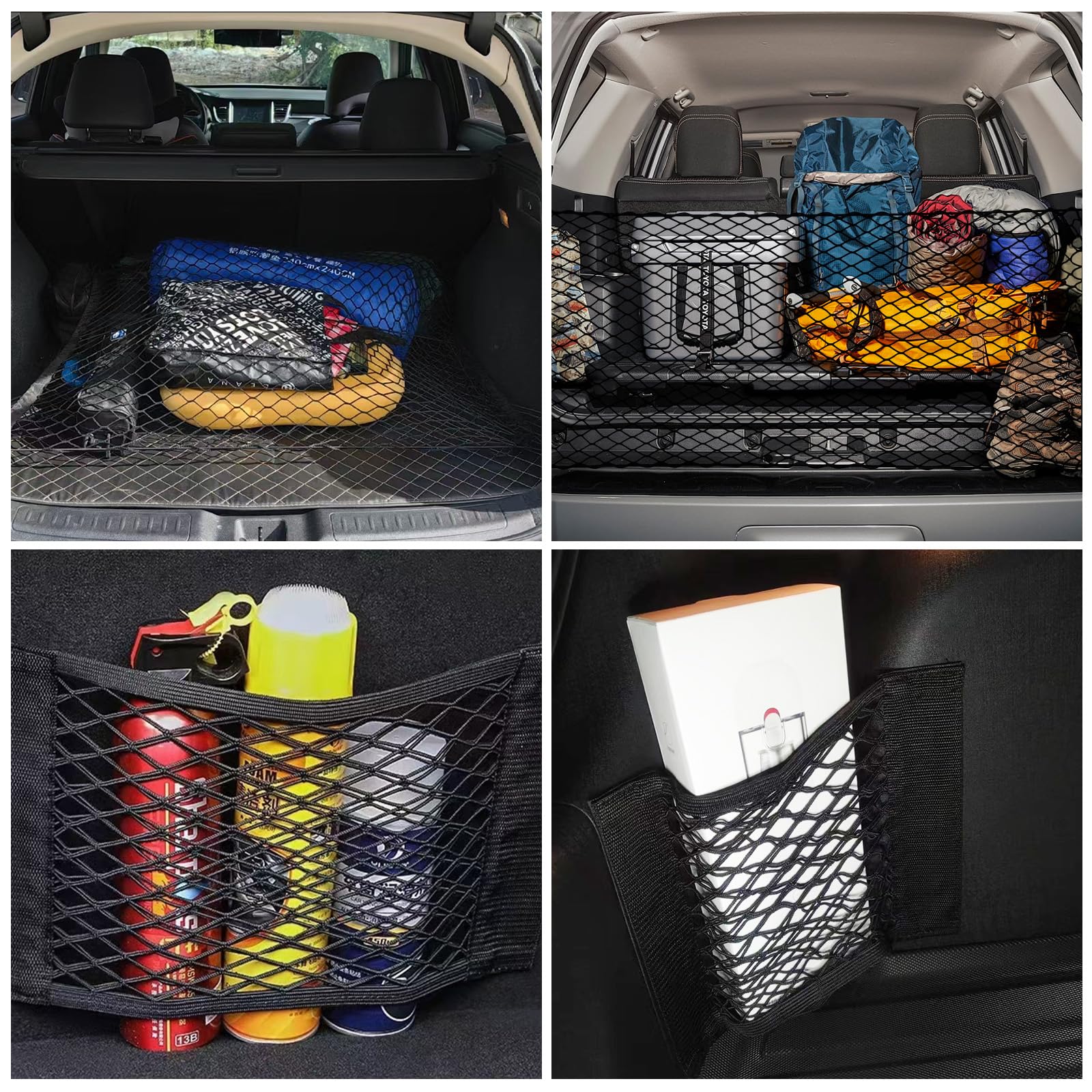 Akozon Universele auto-organisatienet, bagagenet, elastisch net, auto, kofferbak, bagage, vracht, elastisch, netorganizer, mesh, bescherming, scheidingsnet, 100 of 100 cm Akozon Universele auto-organisatienet, bagagenet, elastisch net, auto, kofferbak, bagage, vracht, elastisch, netorganizer, mesh, bescherming, scheidingsnet, 100 of 100 cm