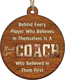 Thank You Gifts - Coach Baseball Ornament for Coaches - Gifts for Men - (H29)