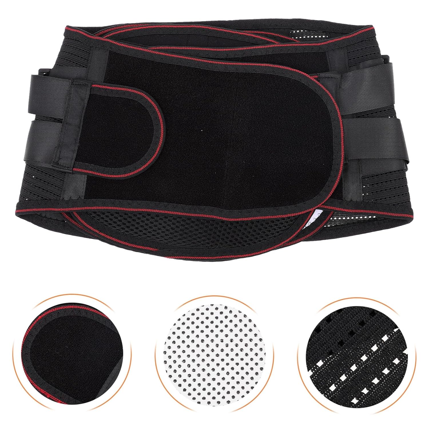 CHILDWEET Breathable Back Brace Belt for Men and Women Wide Lumbar Support with Strong Elasticity Comfortable Lower Back Brace for Relief and Posture Correction Waist Support for All Seasons