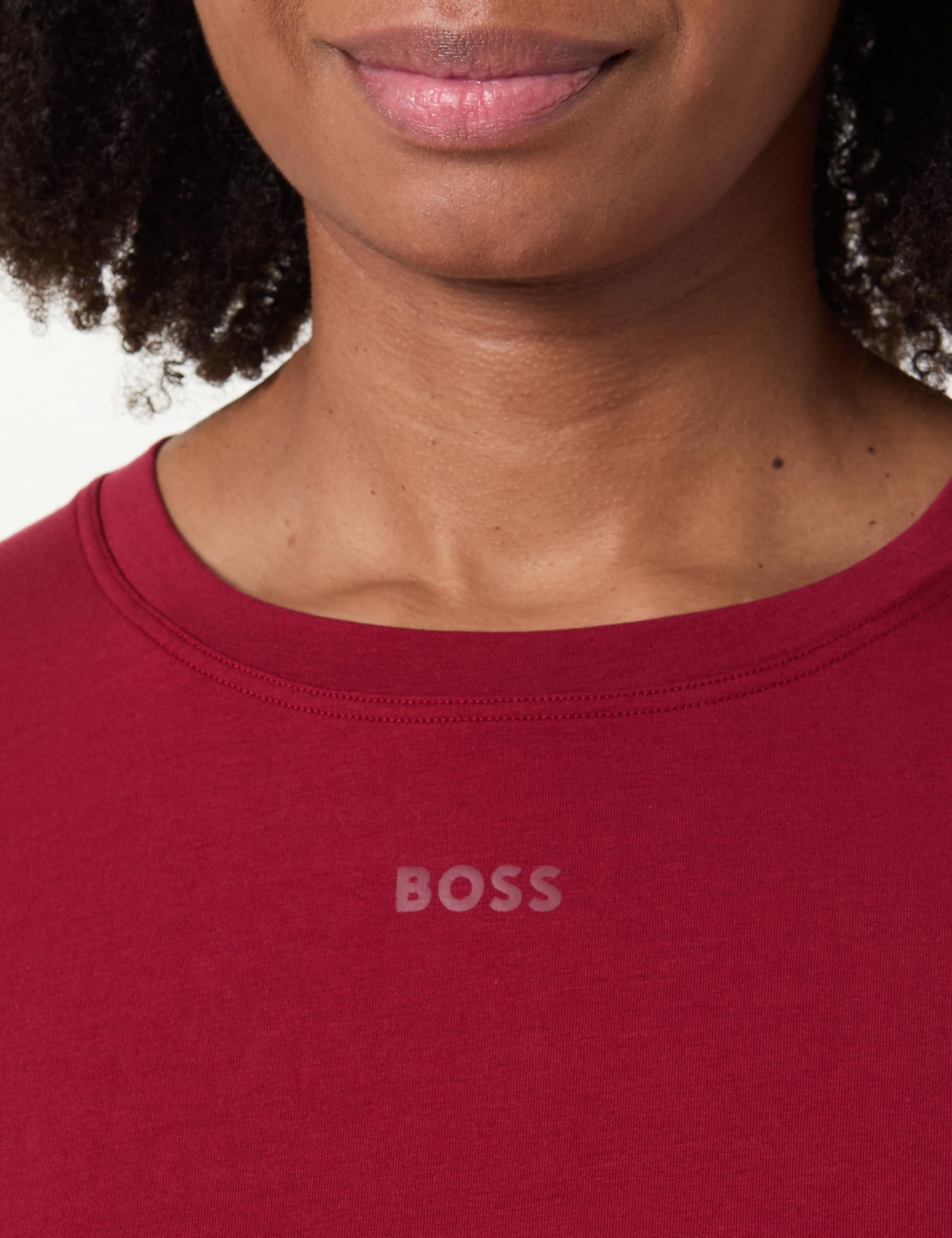 BOSS Ci_ls-Shirt 10257812 01 Piżama z długim rękawem, Ciemna Czerwona 602, S Kobiety, Ciemnoczerwony 602, S
