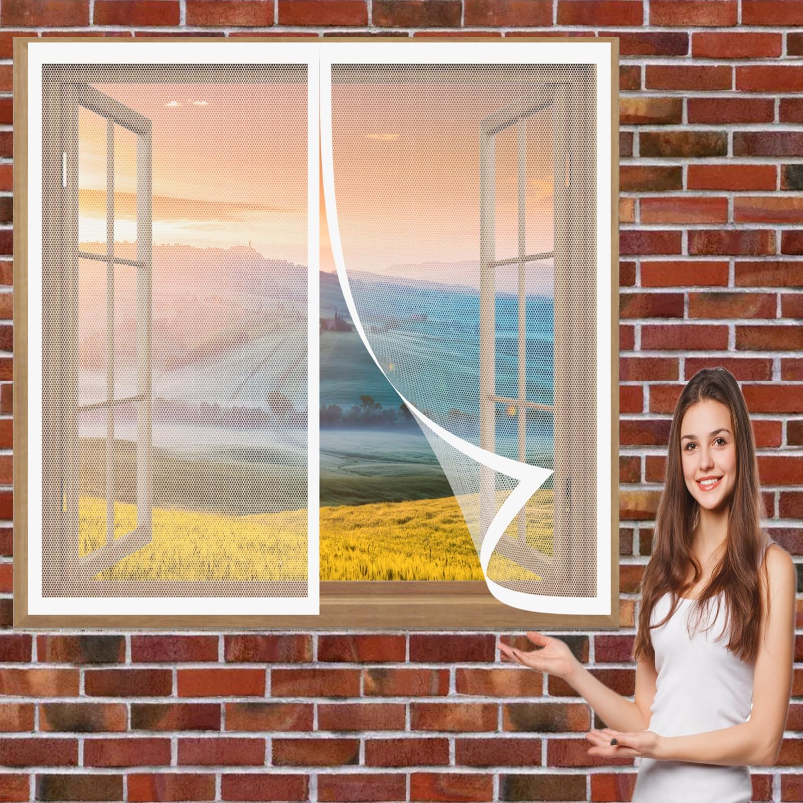 Tende Zanzariera Totalmente Calamite 180 x 156 cm Tenda Magnetica Zanzariera Nessuna Perforazione Magnetica Tenda Anti Zanzare Zanzariera Porta Finestra, Bianco