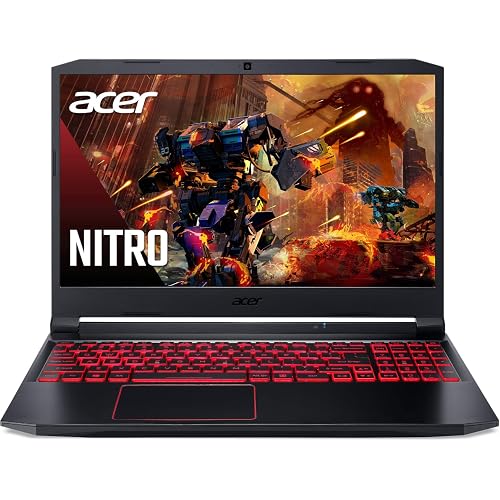 Acer Nitro 5 AN515-55-53E5 Gaming Laptop | Intel Core i5-10300H | NVIDIA GeForce RTX 3050 GPU | 15.6" FHD 144Hz IPS Display | 8GB DDR4 | 256GB NVMe SSD | Intel Wi-Fi 6 | Backlit Keyboard