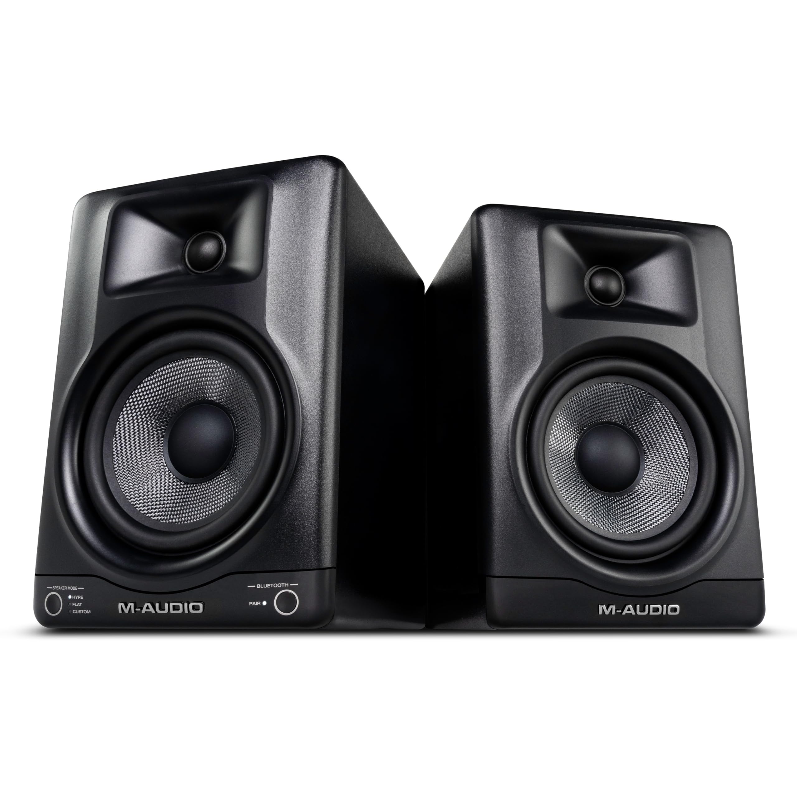 M-AUDIO BX5BT Set 5-inch Desktop Studiomonitor Speakers met DSP en Bluetooth en app-bediening voor muziekproductie, videobewerking, contentcreatie en podcasting