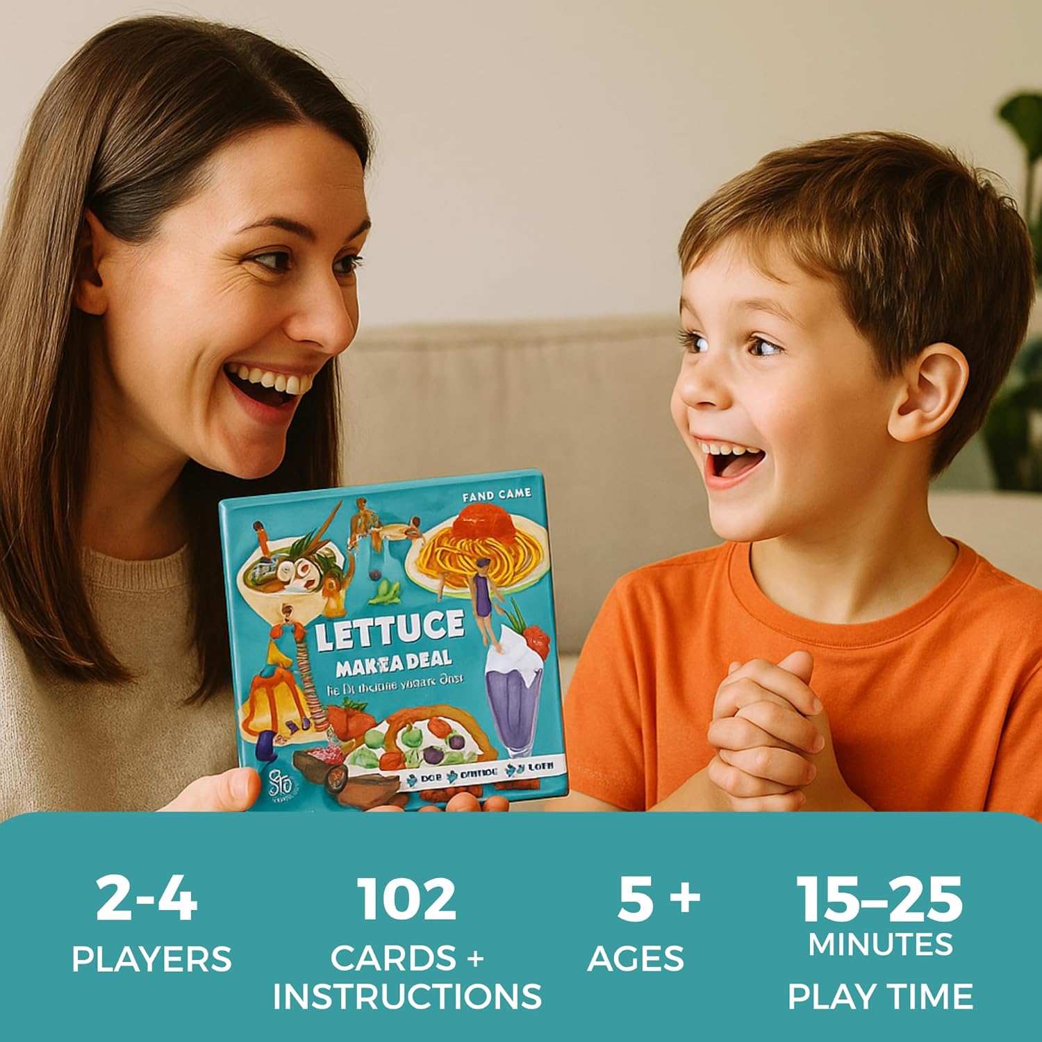 Fast-Paced Summer Card Game for Kids & Adults, 2-4 Players, Ages 5+, Fun Party Game with 102 Cards & Easy Rules – Exciting Collect & Win Strategy, Perfect for Game Nights, Travel & Group Entertainment LMAD image 3 of 9 B0D4HYVC62