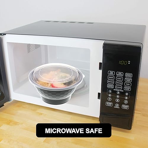 Miniatura 6 de Freshware Contenedores de preparación de comidas [paquete de 10] Caja Bento, recipientes de almacenamiento de alimentos, cuencos de plástico con