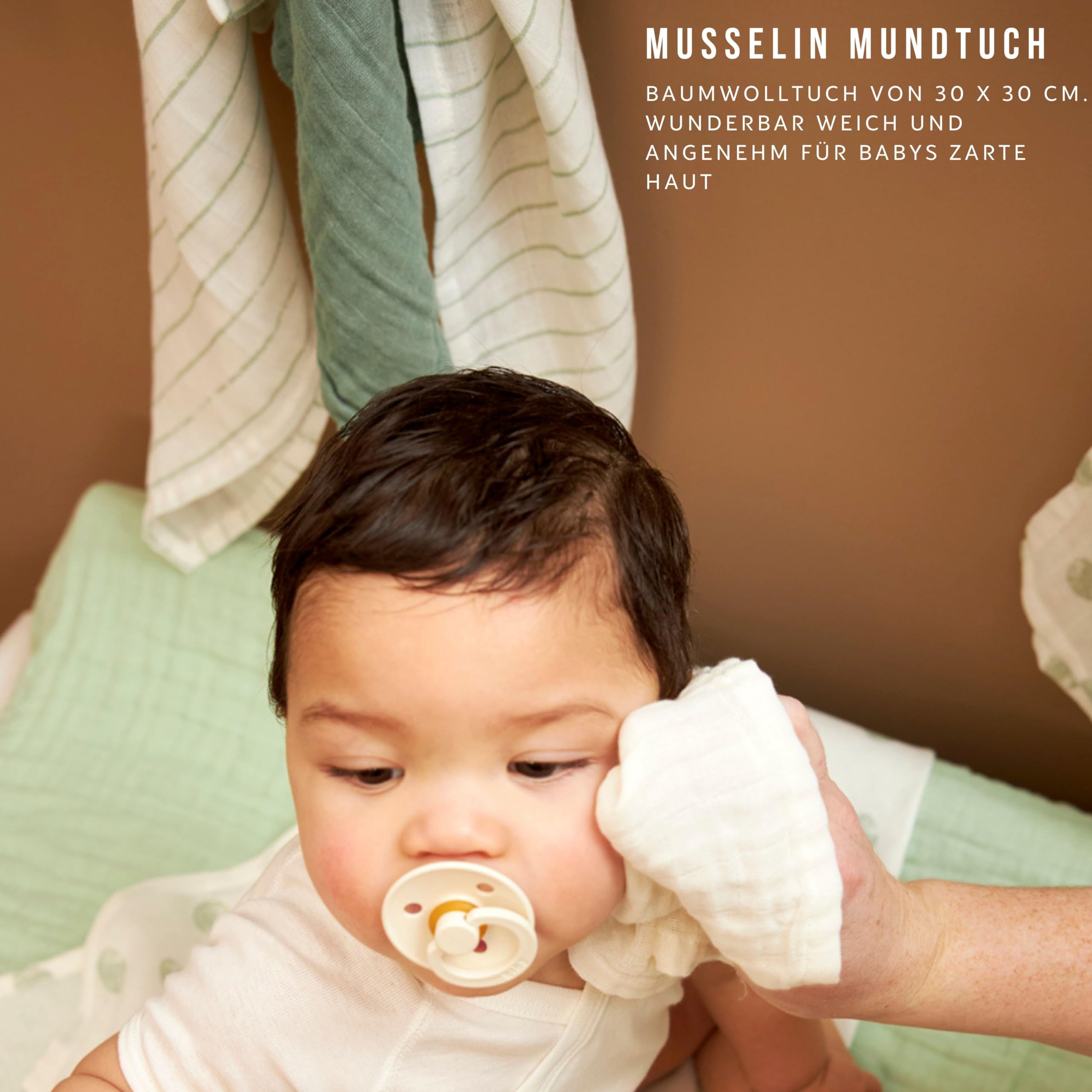 Trend Mama® Windeltorte | Elefant |mit Musselintuch, Holzrassel Elefant, Breilöffel,Spucktuch,Babysocken | Babygeschenk Geburt (Hellblau)