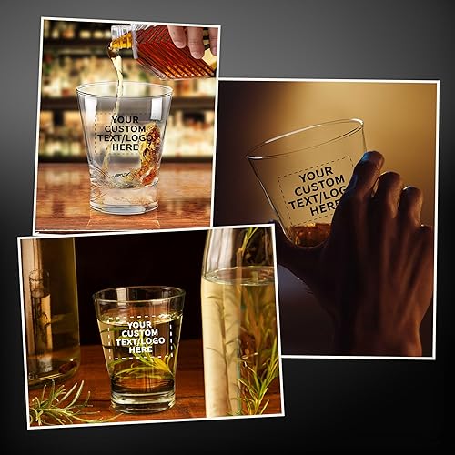 Miniatura 7 de Vasos de whisky con logotipo personalizado, 12 onzas, juego de 96, paquete personalizado a granel, perfecto para whisky, bourbon, cóctel,
