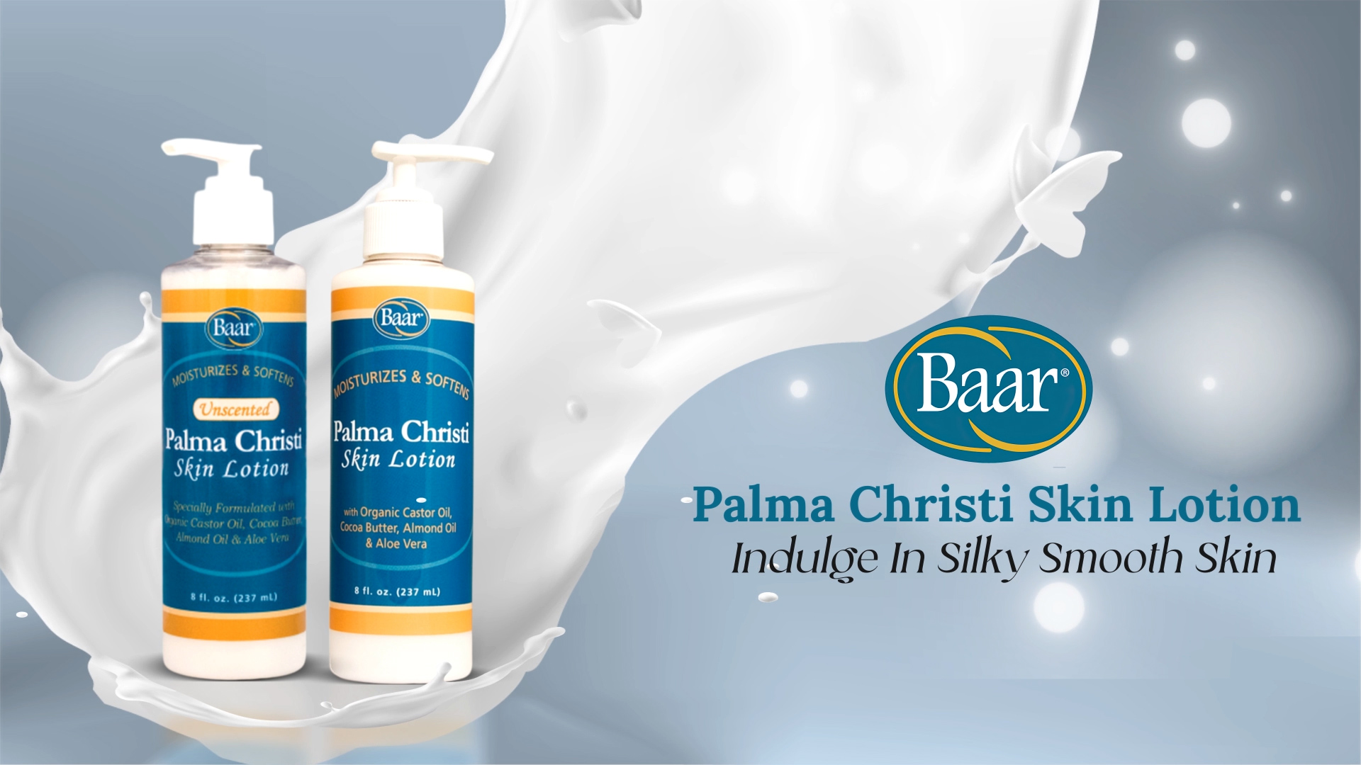 Amazon.com : Baar Unscented Palma Christi Skin Lotion, 8 fl. oz