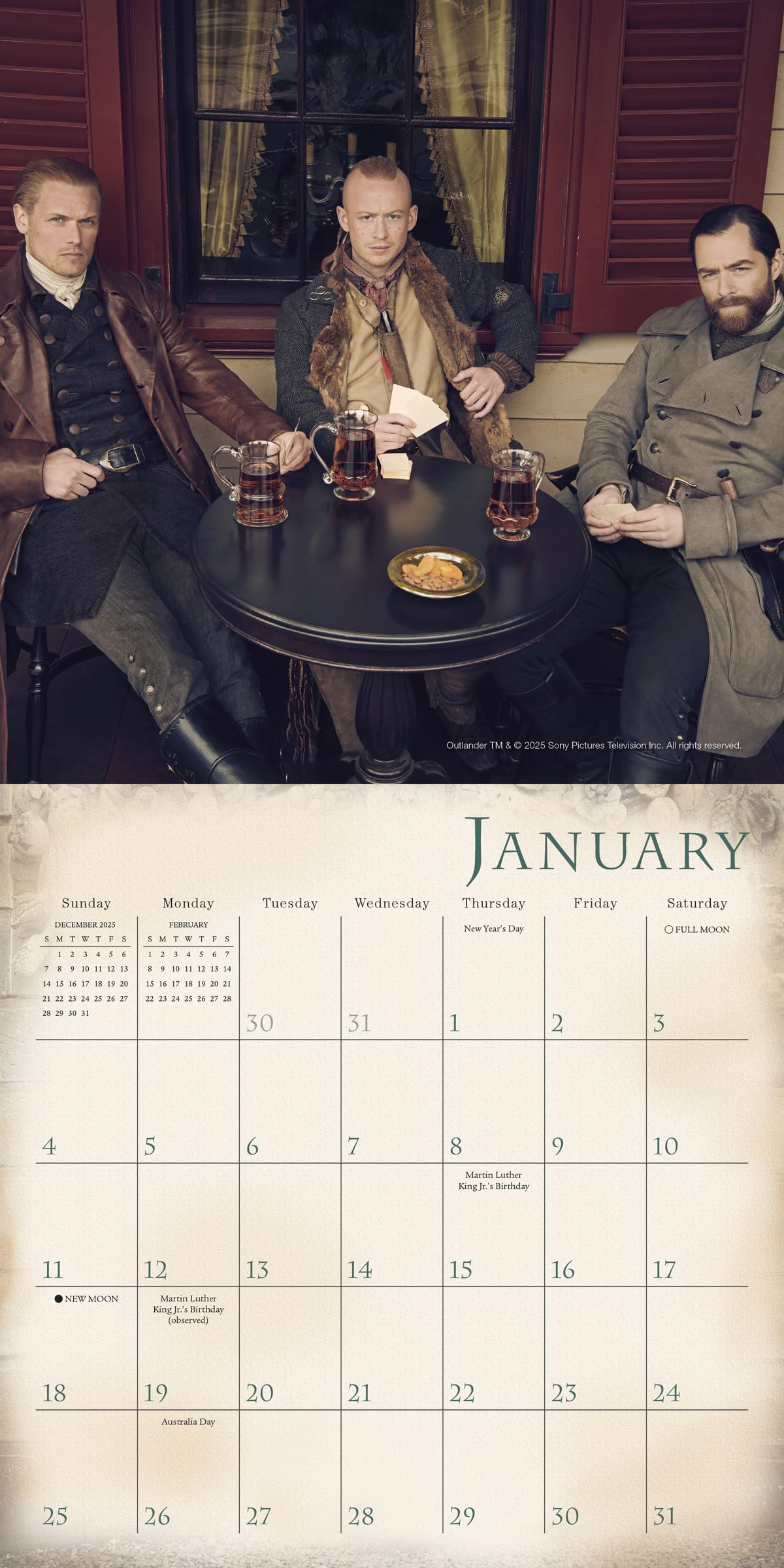2026 Outlander Mini Calendar