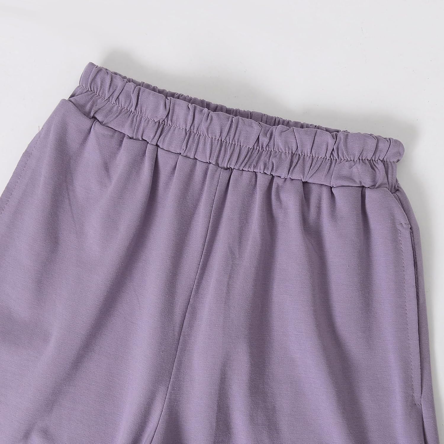 ACESTAR Toddler Baby Boys Girls Summer Clothes Set - Cotton Solid Plain Short Sleeve T-Shirt Tops + Shorts Cute Outfits Set - Image 6