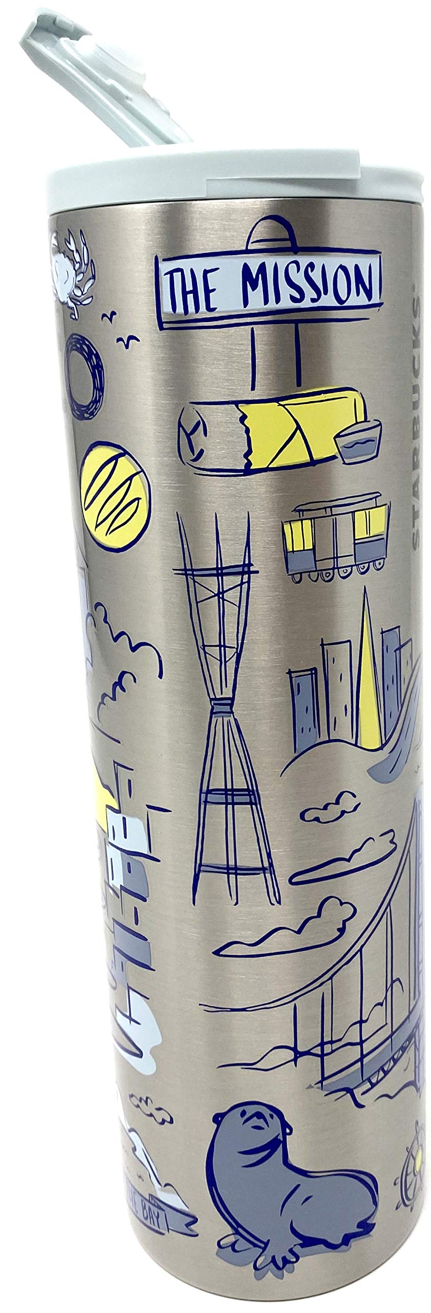 Starbucks San Francisco Vacuum Insulated Stainless Steel Traveler