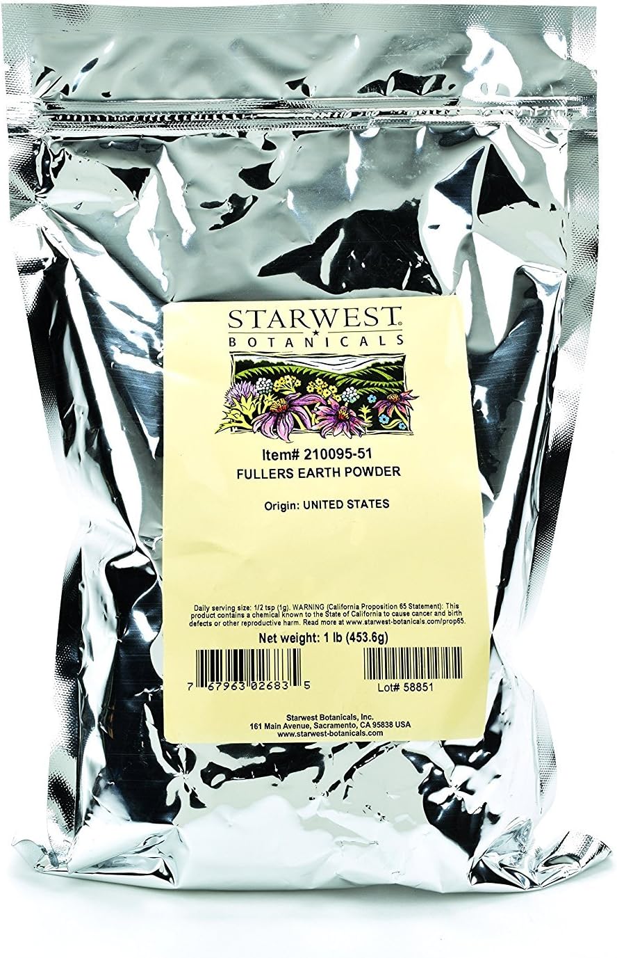 Starwest Botanicals Fuller's Earth Powder, 1 Pound