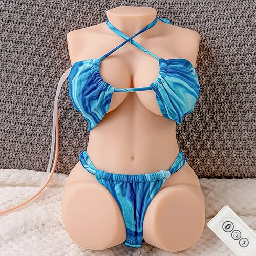 Muñeca sexual vibratoria de succión automática – Muñecas de amor realistas de torso femenino masturbador masculino para sexo vaginal y anal con