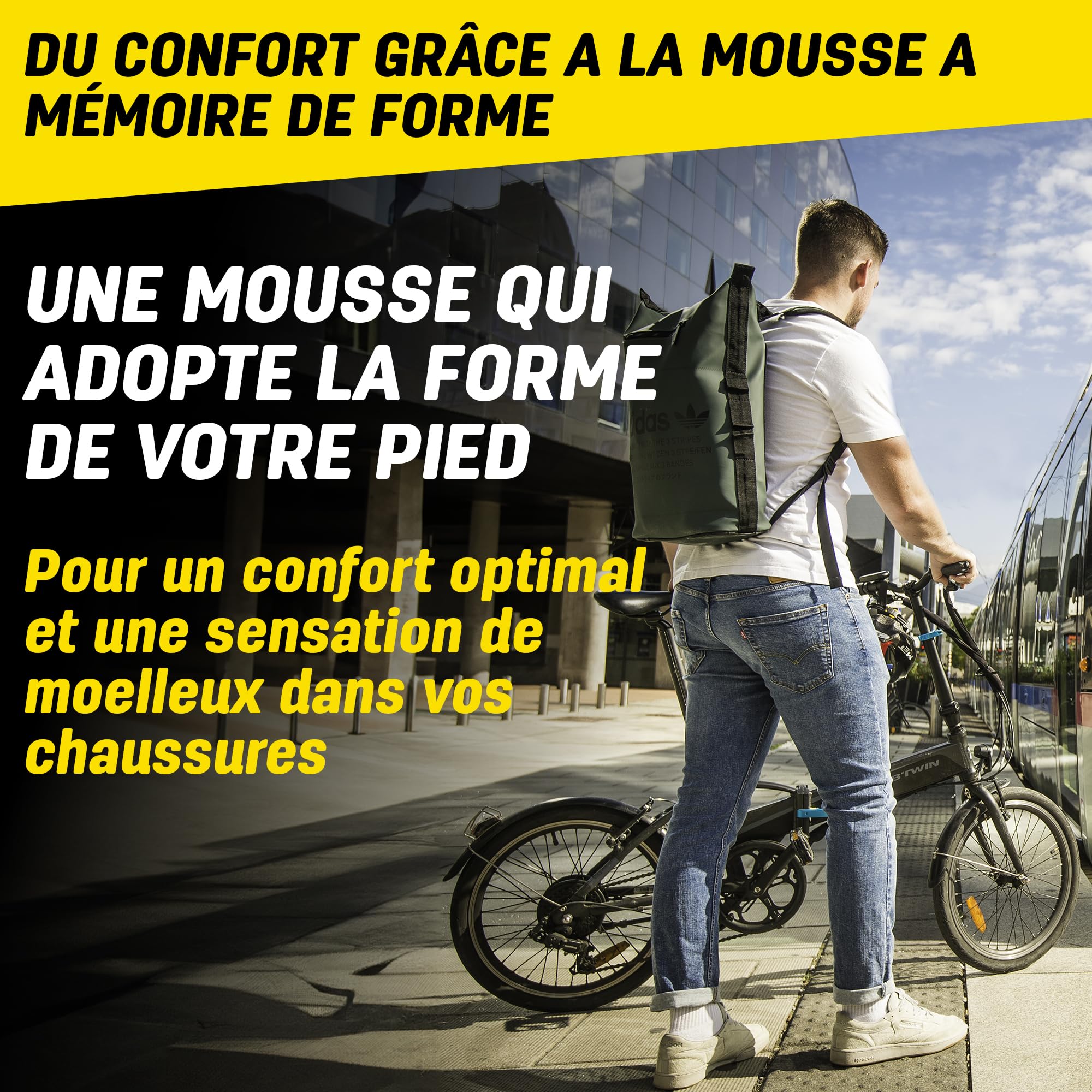Sidas - Semelles en gel à mémoire de forme - Cushioning Gel Memory - Absorption des chocs - Confort et Soulage le pied tout au long de la journée - Semelles pour chaussures homme et femme