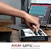 Akai Professional MPK Mini MK3-25 Keys USB MIDI Keyboard Controller with 8 Backlit Drum Pads, 8 Buttons, Music Production Software and Native Instruments Sound Package (NKS Integration), White