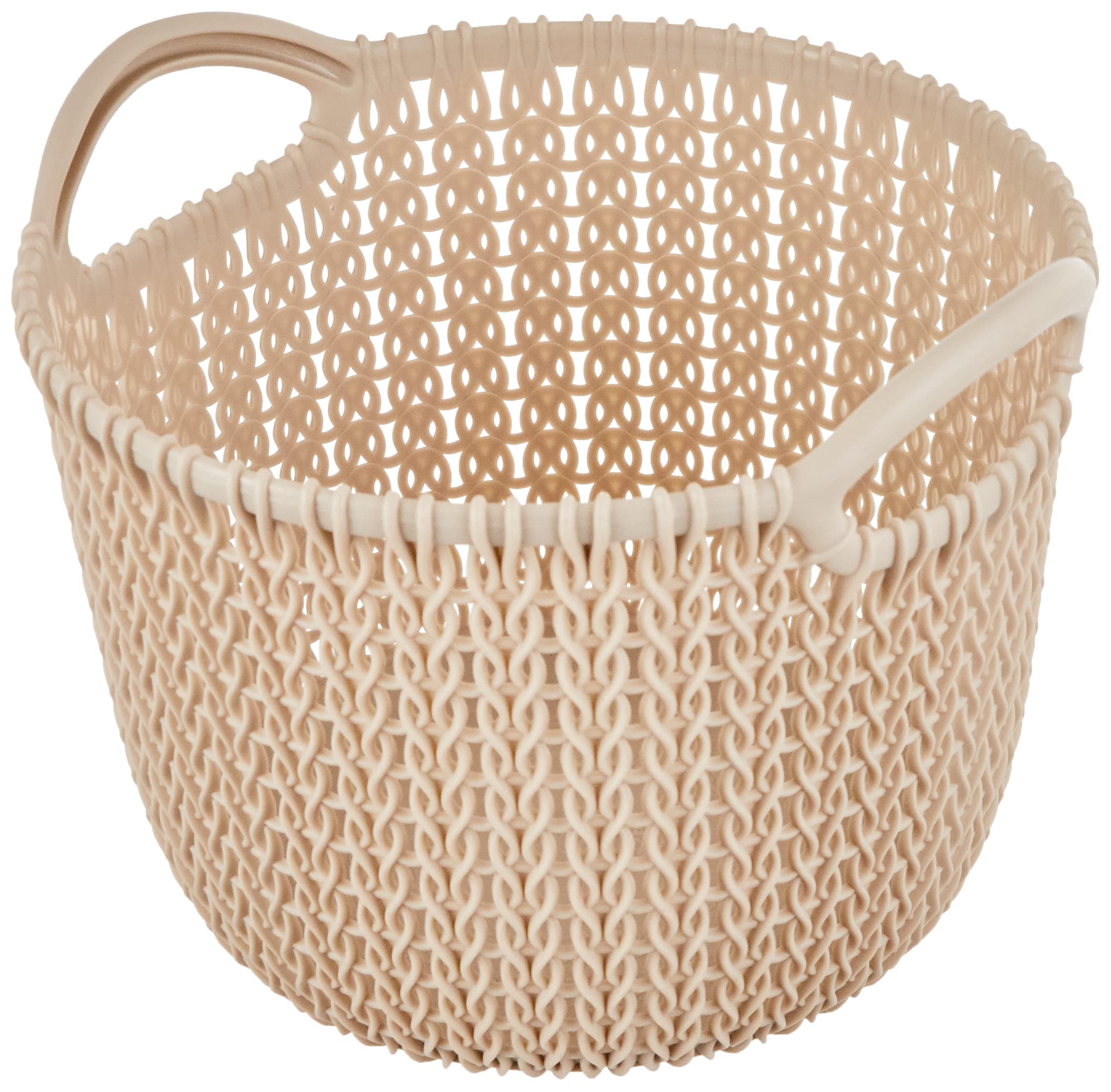 CURVER Cesta Knit Redonda XS ~3L, Arena, 18.2x17.6x13.7 cm, 232082