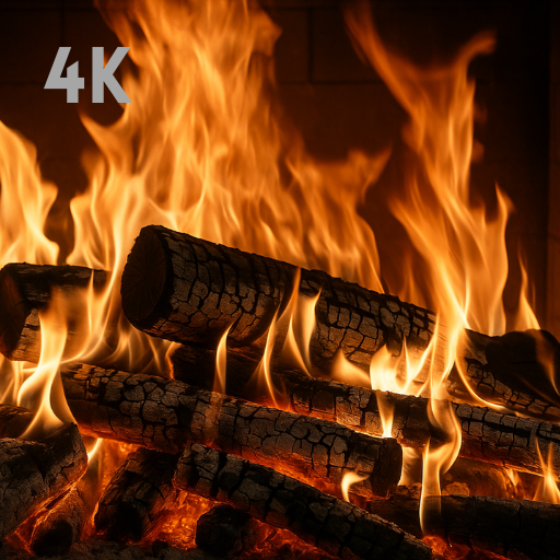 Virtual Fireplace 4K