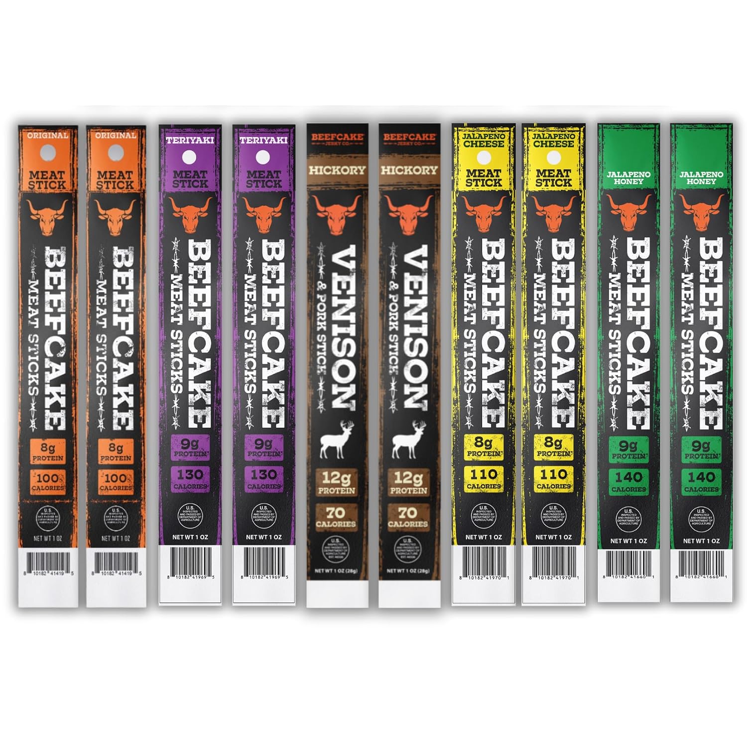 BEEFCAKE Jerky Stick Sampler