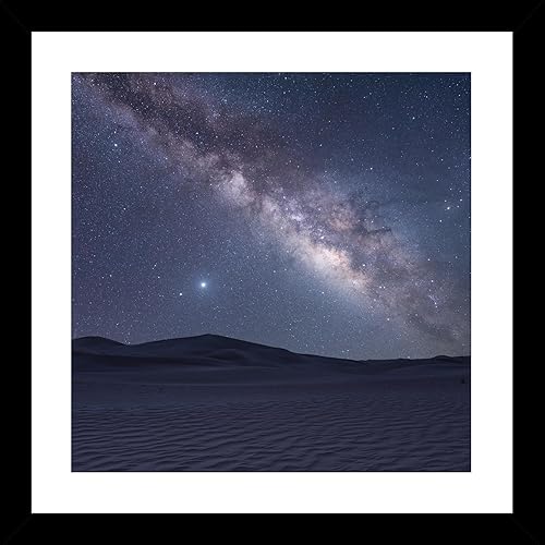 Marco de fotos negro de 18 x 18 pulgadas con paspartú de 12 x 12 pulgadas, gran regalo, tapete para fotos o páginas de álbumes de recortes, incluye