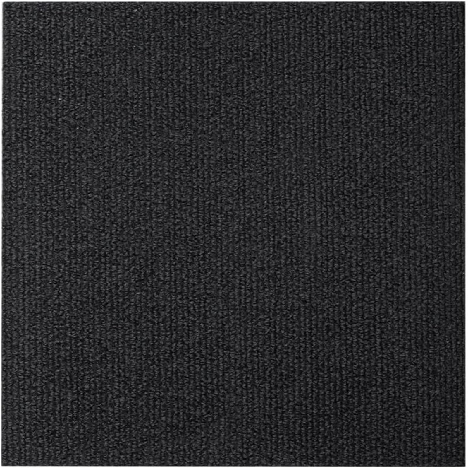 Cxvhsertwr Black Carpet Squares, Carpet Tiles Peel And Stick Washable Tile Diy Self Adhesive(,20Pcs)