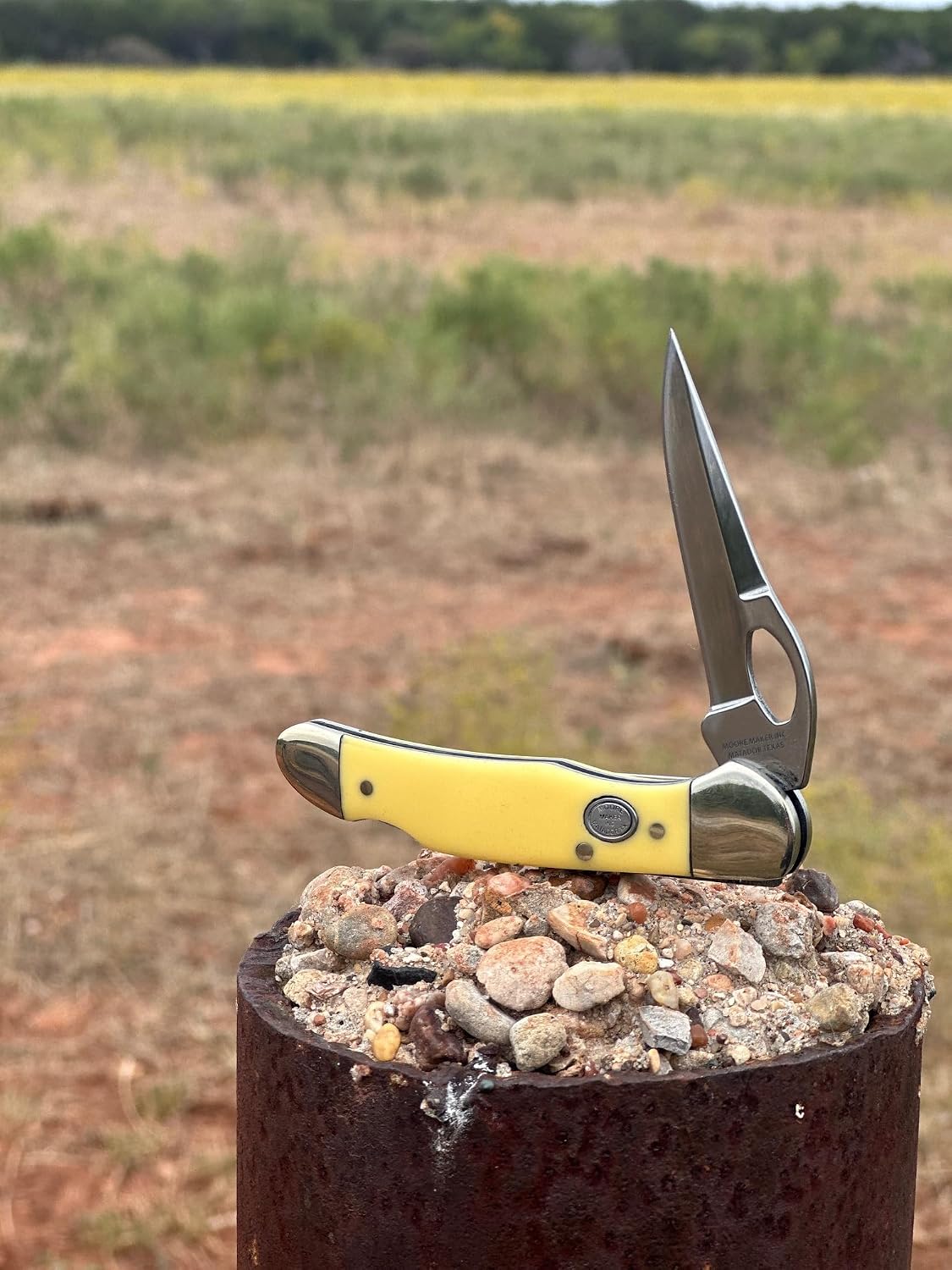 Moore Maker Lockback Pocket Knife with Clip 4 1/8 Inches