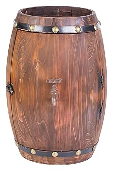 Amazon.co.jp: 木製樽型ヴィンテージ装飾ワイン収納ラック