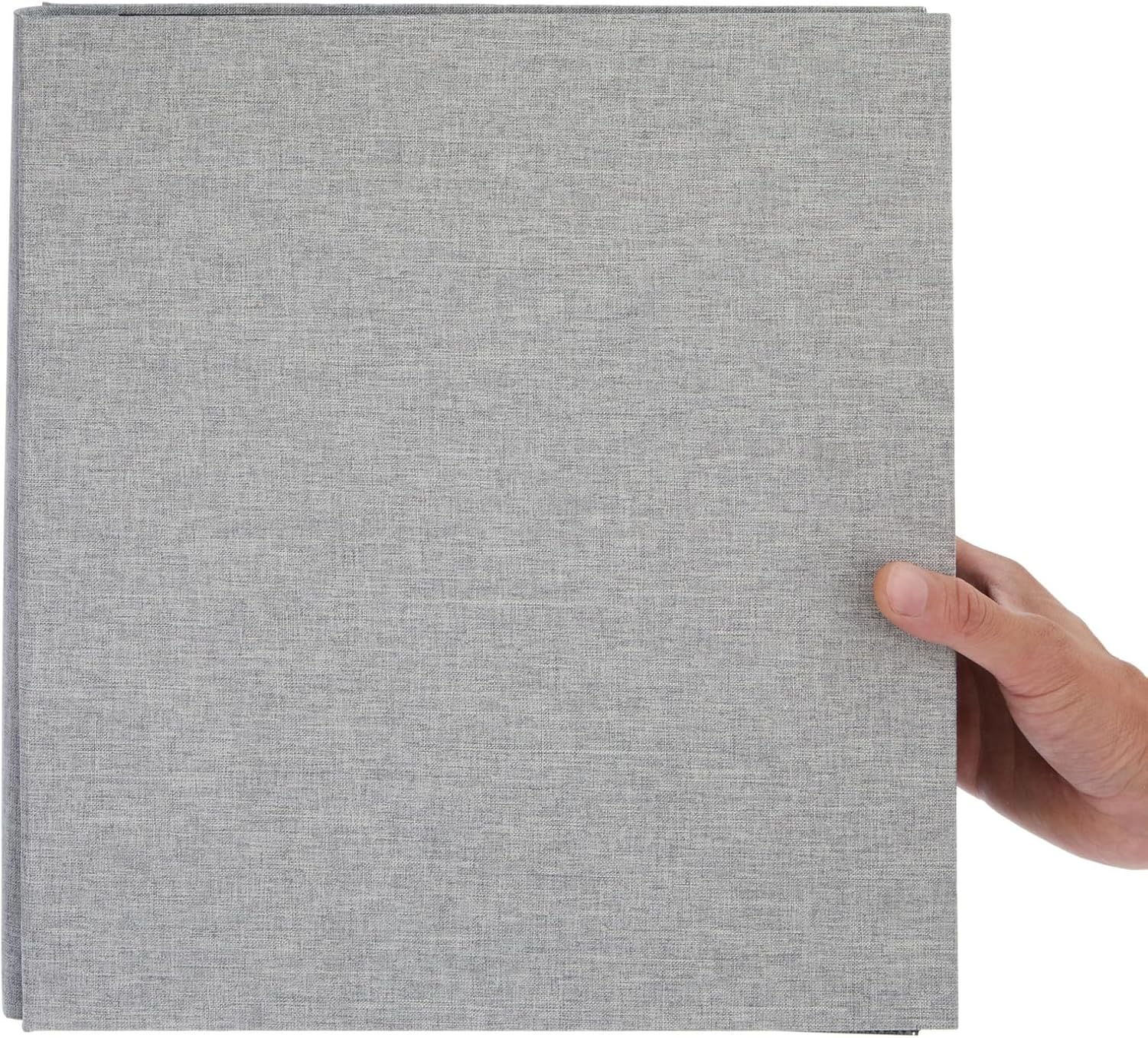 Pipilo Press Photo Album - 4x6, 1000 Pockets, Gray Linen Cover & Black Interior - Scrapbook & Photo Storage for Vertical & Horizontal Prints