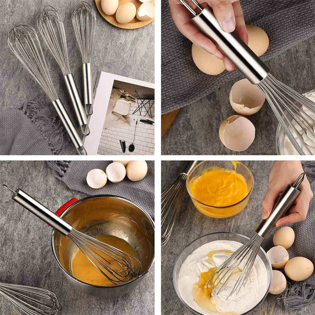 ZHANGXIAO Varillas de batir Acero Inoxidable Utensilios For Hornear Producción Pastel Usado For Remover Huevo Leche (tamaño : 62cm)